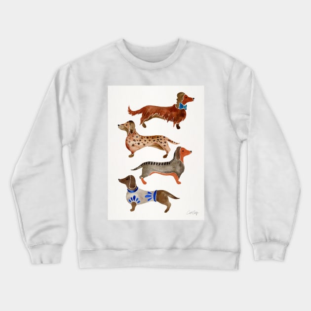 Dachshunds Crewneck Sweatshirt by CatCoq